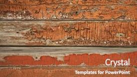  Presentation with old wood - Presentation design with texture-of-old-painted-wood background and a red colored foreground