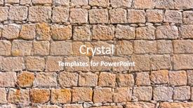  Presentation with rock wall - PPT layouts enhanced with texture of old rock wall background and a  colored foreground