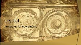  Presentation with soil mechanics - Slide deck featuring texture of old soil background and a yellow colored foreground