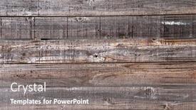  Presentation with brown wood texture - Slides consisting of texture-of-old-wooden-boards background and a gray colored foreground