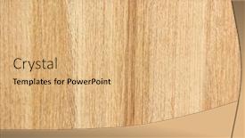  Presentation with wood texture - Presentation theme featuring texture-of-real-wood background and a coral colored foreground