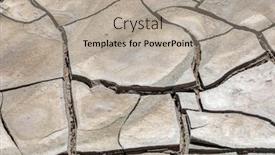  Presentation with land - PPT layouts enhanced with texture-of-scorched-dry-land background and a mint green colored foreground