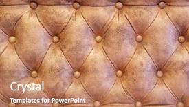  Presentation with element - Audience pleasing theme consisting of texture of sofa leather element of design backdrop and a coral colored foreground