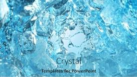  Presentation with splashing - Presentation consisting of texture-of-splashing-water background and a light blue colored foreground