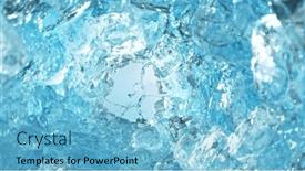  Presentation with splashing - Slides with texture-of-splashing-water background and a light blue colored foreground