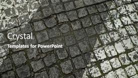  Presentation with pavement - Beautiful PPT layouts featuring texture-of-the-old-stone backdrop and a dark gray colored foreground