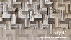  Presentation with asian bamboo - Presentation theme featuring texture-of-the-old-wicker background and a gray colored foreground