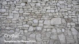  Presentation with bridge - Beautiful PPT theme featuring texture of the stone bridge backdrop and a gray colored foreground