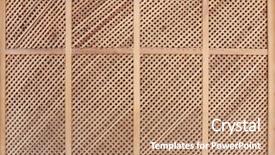  Presentation with rattan furniture - Audience pleasing PPT layouts consisting of rattan furniture - texture of the wooden lattice backdrop and a coral colored foreground