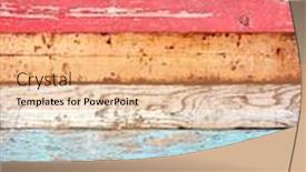  Presentation with color orange - Slides featuring texture-of-vintage-wood-boards background and a coral colored foreground