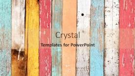  Presentation with color orange - Audience pleasing PPT theme consisting of texture-of-vintage-wood-boards backdrop and a lemonade colored foreground