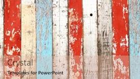  Presentation with yellow wood - Amazing presentation design having texture-of-vintage-wood-boards backdrop and a coral colored foreground