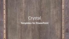  Presentation with old wood planks - Presentation theme consisting of texture-of-vintage-wood-boards background and a gray colored foreground