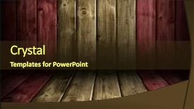  Presentation with wood texture - Slide set enhanced with texture of wood imitation spain flag background and a tawny brown colored foreground