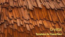  Presentation with brochure - PPT theme with texture-pattern-abstract-background background and a tawny brown colored foreground