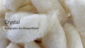  Presentation with pupa - Slide set with texture photo of white silk background and a light gray colored foreground