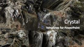  Presentation with design rock - Colorful presentation design enhanced with texture rock stone surface granite backdrop and a dark gray colored foreground