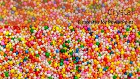  Presentation with multicolor - Beautiful PPT layouts featuring texture sprinkle of multicolor rainbow backdrop and a coral colored foreground