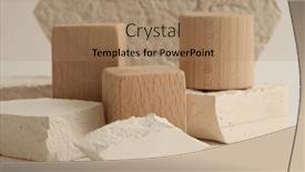  Presentation with wood gray - PPT theme with texture-stone-and-wood-platform background and a coral colored foreground