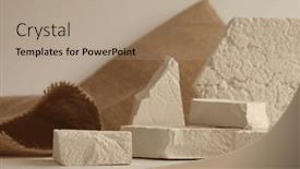  Presentation with minimal - Presentation theme enhanced with texture-stone-platform-eco-light background and a coral colored foreground