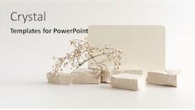  Presentation with minimal - PPT theme featuring texture-stone-platform-eco-podium background and a light gray colored foreground