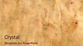  Presentation with leather - Beautiful theme featuring a weathered old leather backdrop and a yellow colored foreground