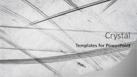  Presentation with tire - Presentation design with textured-background-of-vehicle-traces background and a light gray colored foreground