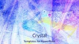  Presentation with abstract watercolor - PPT layouts consisting of textured blue purple watercolor 1 background and a sky blue colored foreground