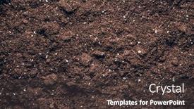  Presentation with soil - PPT theme enhanced with textured-fertile-soil-as-background background and a tawny brown colored foreground