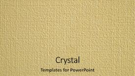  Presentation with linen - PPT theme featuring textured paper background and a yellow colored foreground