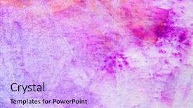  Presentation with watercolor - Theme featuring textured pink watercolor background 2 background and a lavender colored foreground