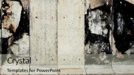 Presentation with berlin wall - Beautiful PPT theme featuring textures on a concrete wall backdrop and a  colored foreground