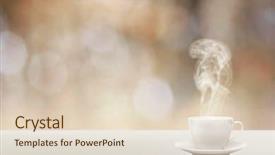  Presentation with modern electric iron isolated - Slides with tft - modern laptop computer isolated background and a lemonade colored foreground