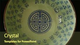  Presentation with thai food - Audience pleasing slides consisting of thai ancient food - chinese bowl on a black backdrop and a tawny brown colored foreground