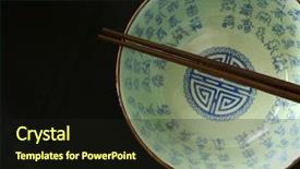  Presentation with chopstick - Presentation theme enhanced with ww 1 - brass u s army cavalry background and a sky blue colored foreground