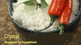  Presentation with thai food kitchen - Beautiful slide deck featuring thai asian cuisine asian diet backdrop and a tawny brown colored foreground