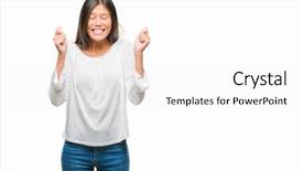  Presentation with thai - Audience pleasing PPT layouts consisting of thai celebration - young asian woman over isolated backdrop and a  colored foreground