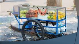  Presentation with thai food - Amazing presentation having thai fruit mobile cart backdrop and a coral colored foreground