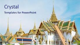  Presentation with bangkok - Amazing slides having old window in the chinese templemade of the wood at the wudang mountain 2017 sep 09hubei china backdrop and a gray colored foreground