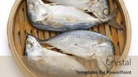  Presentation with thai - Amazing presentation theme having thai-steamed-short-mackerel-islated backdrop and a coral colored foreground