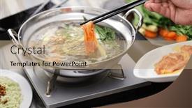  Presentation with thai - PPT layouts enhanced with thai-suki-hot-pot background and a coral colored foreground