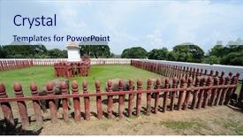  Presentation with ayutthaya - Colorful slide set enhanced with thailand - ayutthaya royal elephant camp backdrop and a sky blue colored foreground