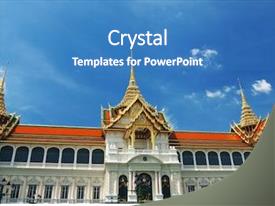 Thailand Bangkok Temple Against Sky PPT template 68 | CrystalGraphics