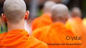  Presentation with culture - Slides enhanced with thailand culture - close up of a group background and a gray colored foreground