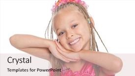  Presentation with malaysian traditional dress - Amazing PPT theme having thailand dance - smiling european girl six years backdrop and a lemonade colored foreground