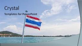  Presentation with wake up and be awesome - Amazing presentation design having thailand flag with boat wake backdrop and a  colored foreground