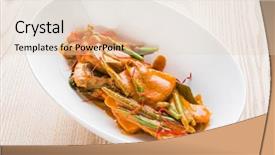  Presentation with thailand food - Amazing PPT layouts having thailand food in the restaurant backdrop and a lemonade colored foreground