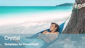  Presentation with teenage - Audience pleasing slide set consisting of thailand free - teenage boy chilling in hammock backdrop and a teal colored foreground