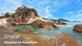  Presentation with spectacular - Colorful presentation theme enhanced with thailand-in-april-a-wonderful backdrop and a coral colored foreground