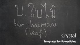  Presentation with thai - Amazing PPT theme having black bor e - thai letter written with white backdrop and a  colored foreground